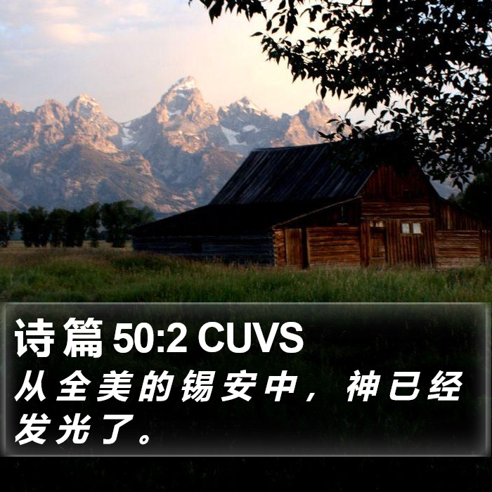 诗 篇 50:2 CUVS Bible Study