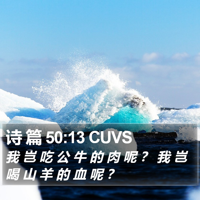 诗 篇 50:13 CUVS Bible Study