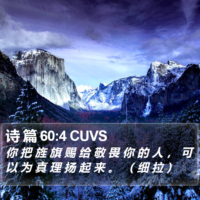 诗 篇 60:4 CUVS Bible Study