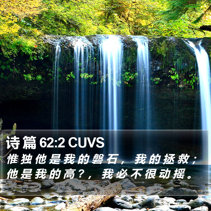 诗 篇 62:2 CUVS Bible Study