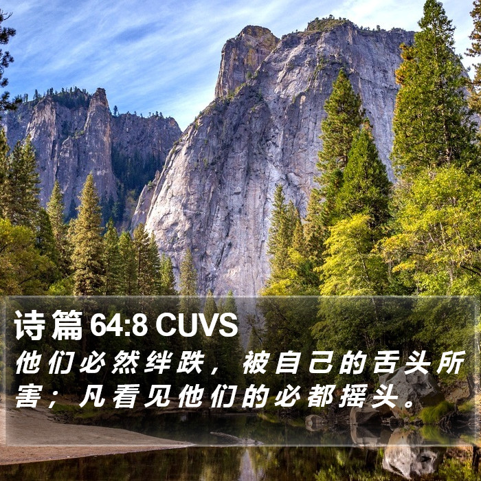 诗 篇 64:8 CUVS Bible Study