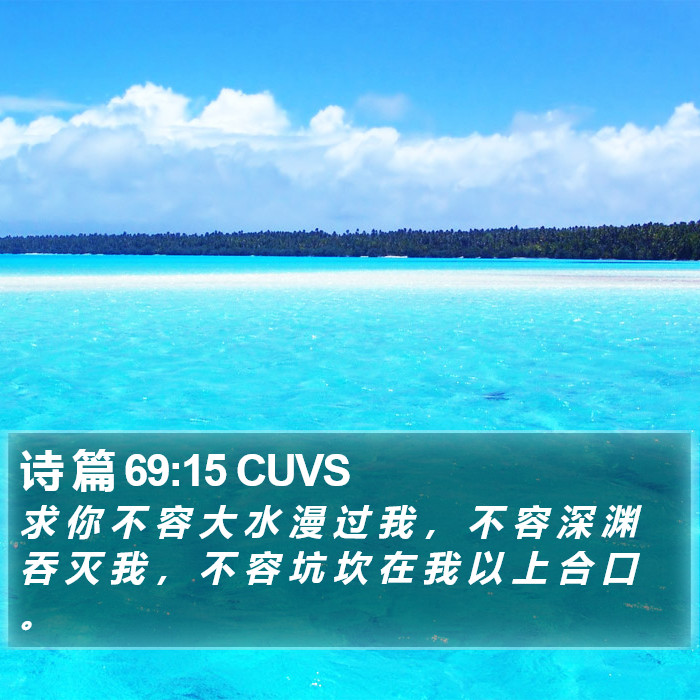 诗 篇 69:15 CUVS Bible Study