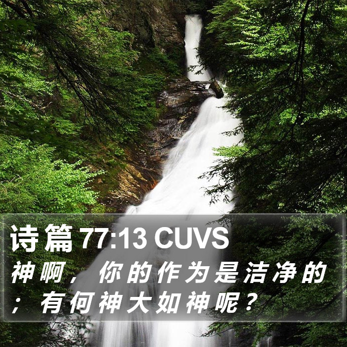 诗 篇 77:13 CUVS Bible Study