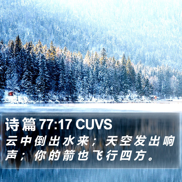 诗 篇 77:17 CUVS Bible Study