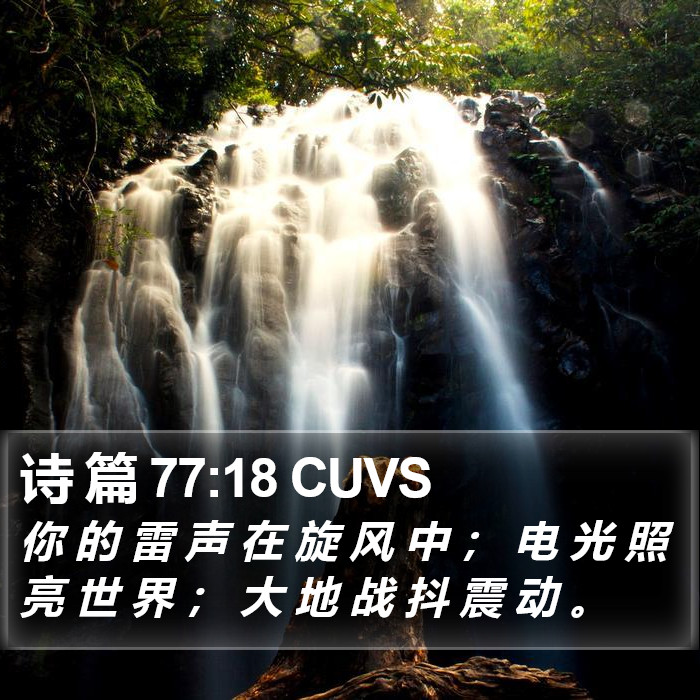 诗 篇 77:18 CUVS Bible Study