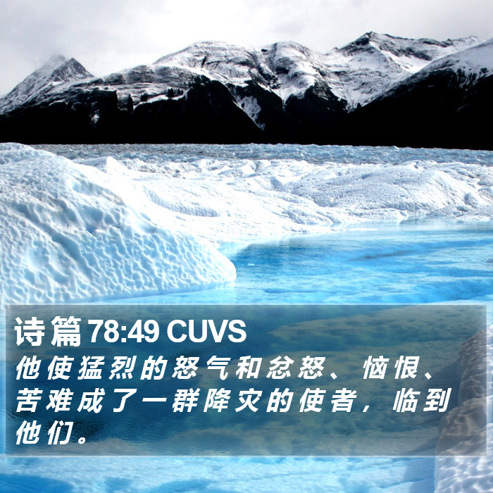 诗 篇 78:49 CUVS Bible Study