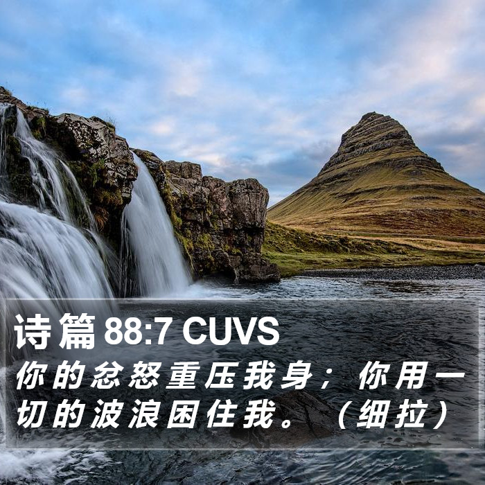 诗 篇 88:7 CUVS Bible Study