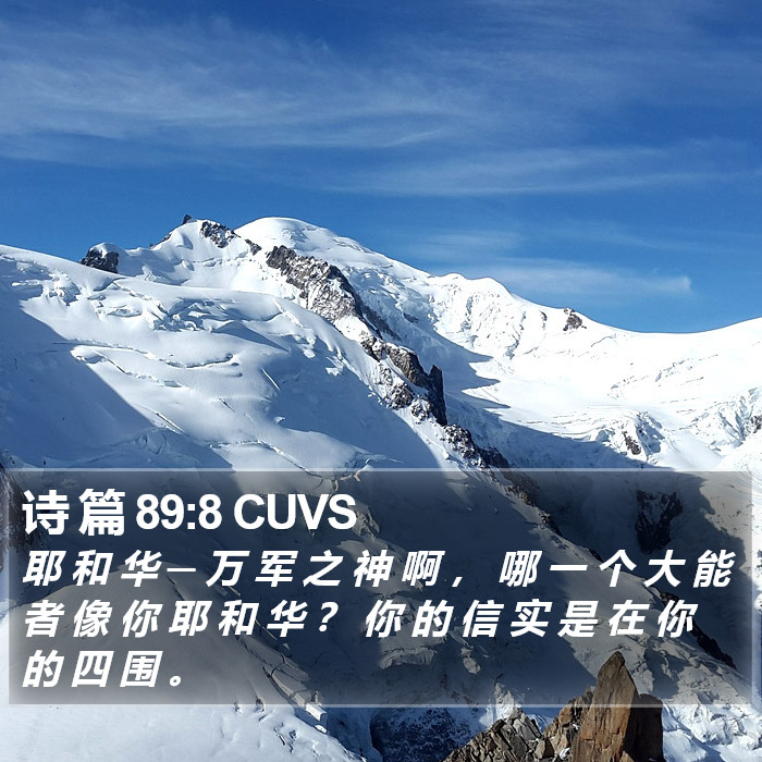 诗 篇 89:8 CUVS Bible Study
