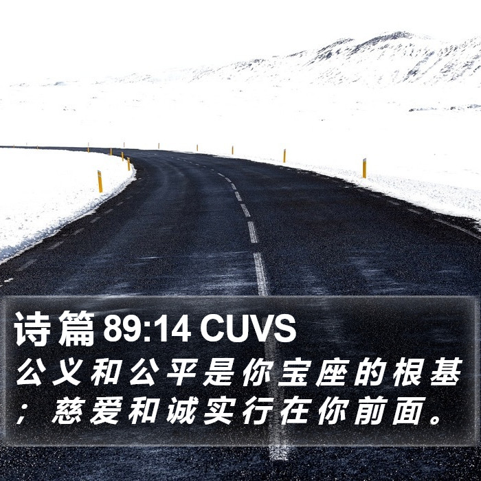 诗 篇 89:14 CUVS Bible Study