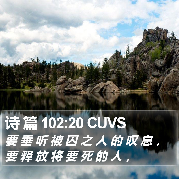 诗 篇 102:20 CUVS Bible Study