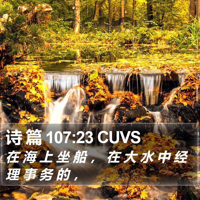诗 篇 107:23 CUVS Bible Study