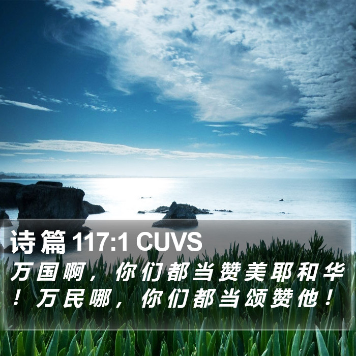 诗 篇 117:1 CUVS Bible Study