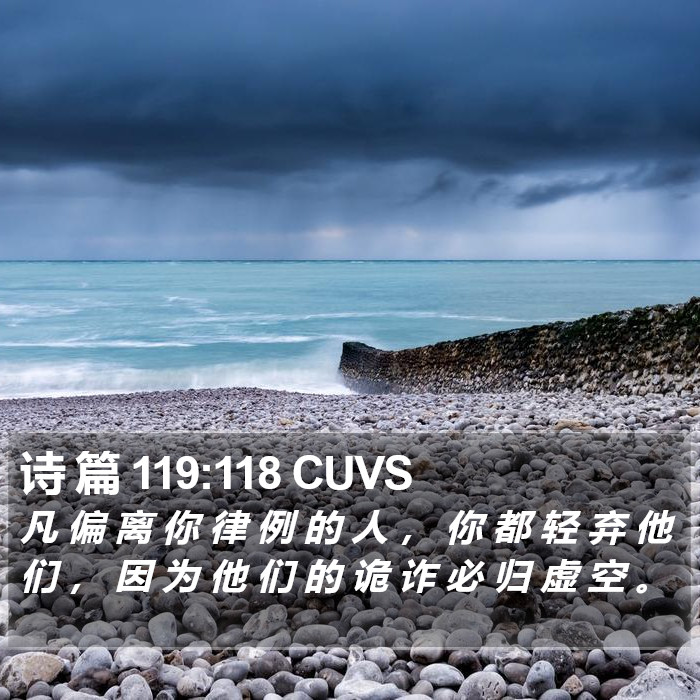 诗 篇 119:118 CUVS Bible Study