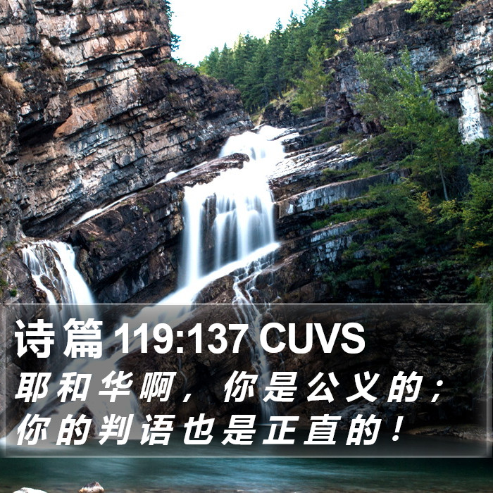 诗 篇 119:137 CUVS Bible Study