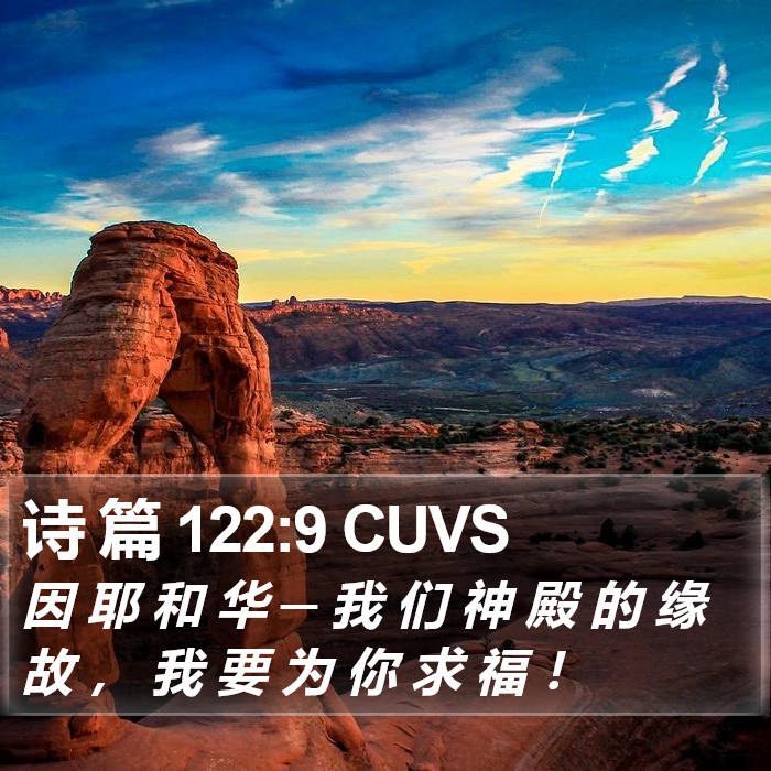 诗 篇 122:9 CUVS Bible Study