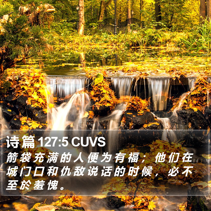 诗 篇 127:5 CUVS Bible Study