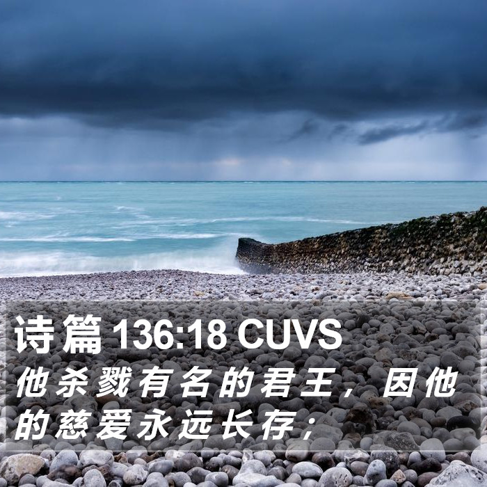 诗 篇 136:18 CUVS Bible Study