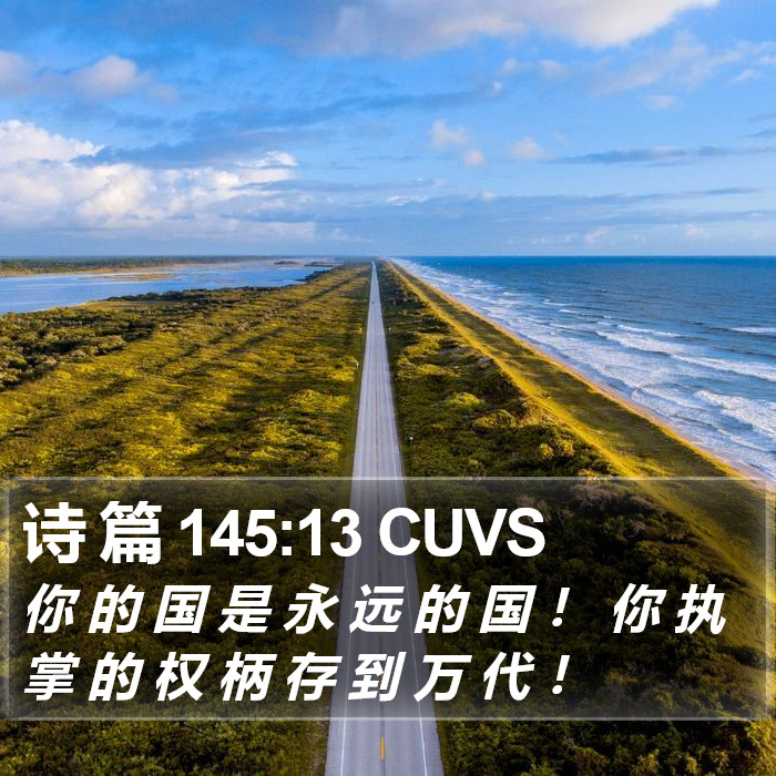 诗 篇 145:13 CUVS Bible Study