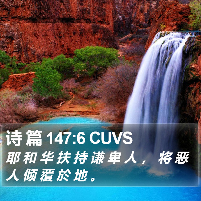 诗 篇 147:6 CUVS Bible Study