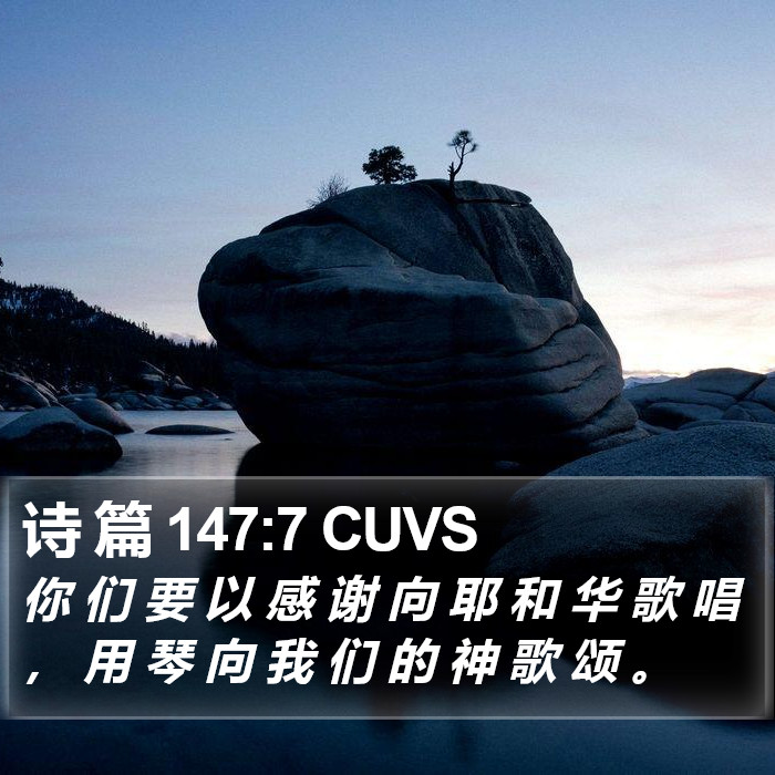 诗 篇 147:7 CUVS Bible Study