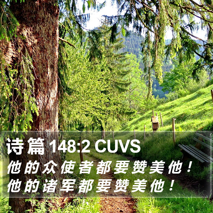 诗 篇 148:2 CUVS Bible Study