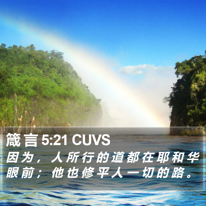 箴 言 5:21 CUVS Bible Study