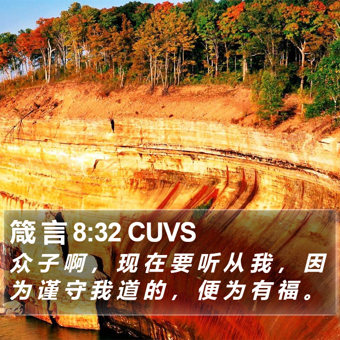 箴 言 8:32 CUVS Bible Study
