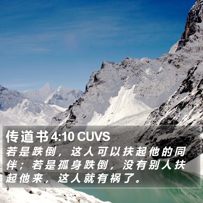 传 道 书 4:10 CUVS Bible Study