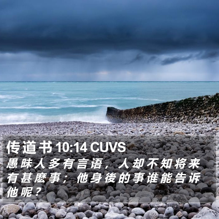 传 道 书 10:14 CUVS Bible Study