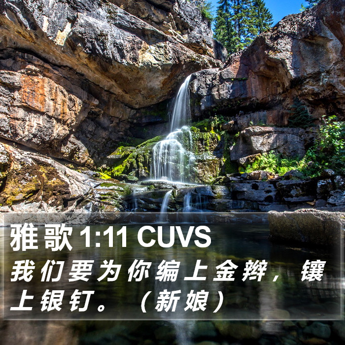 雅 歌 1:11 CUVS Bible Study