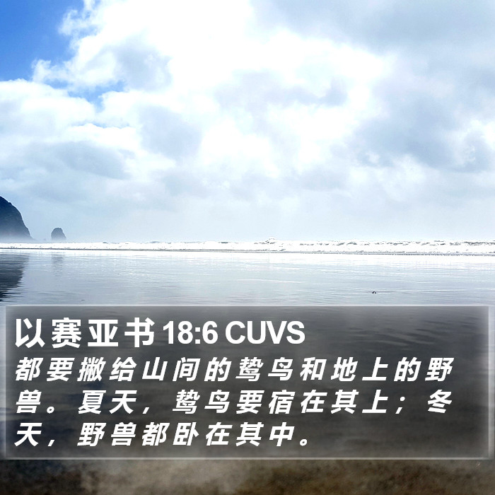 以 赛 亚 书 18:6 CUVS Bible Study