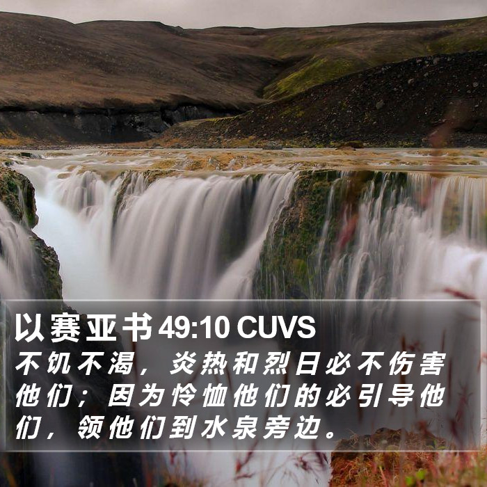 以 赛 亚 书 49:10 CUVS Bible Study