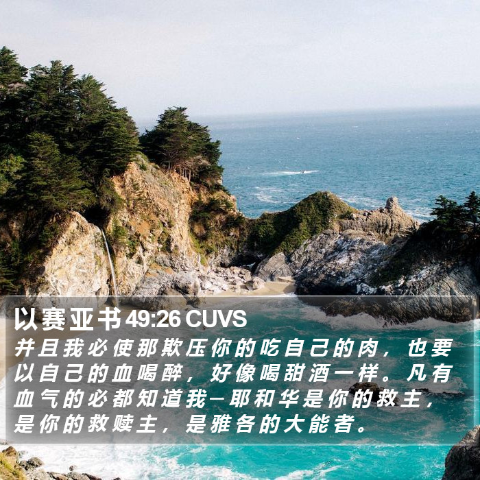 以 赛 亚 书 49:26 CUVS Bible Study