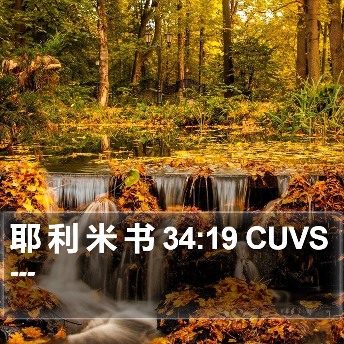 耶 利 米 书 34:19 CUVS Bible Study