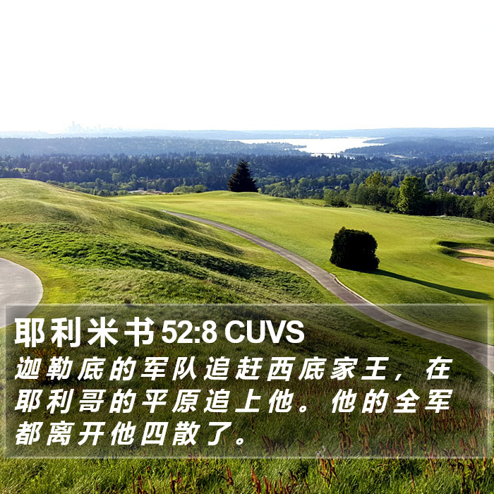 耶 利 米 书 52:8 CUVS Bible Study