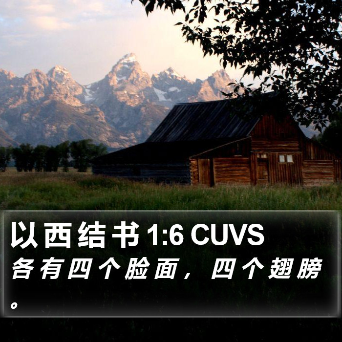 以 西 结 书 1:6 CUVS Bible Study