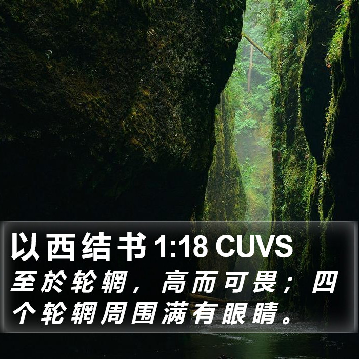 以 西 结 书 1:18 CUVS Bible Study