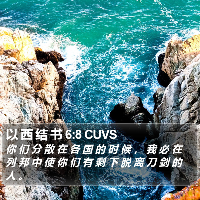 以 西 结 书 6:8 CUVS Bible Study