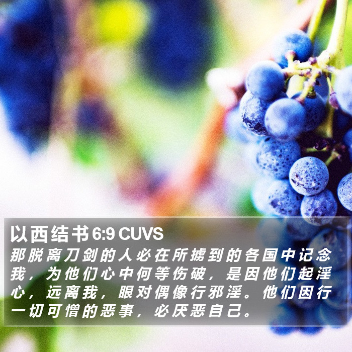 以 西 结 书 6:9 CUVS Bible Study