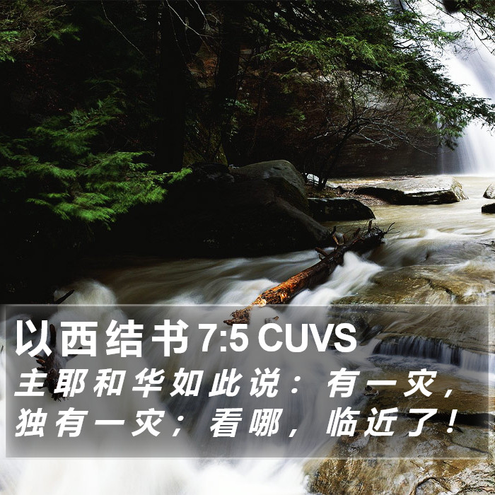 以 西 结 书 7:5 CUVS Bible Study