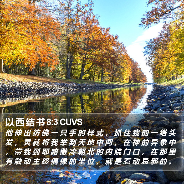 以 西 结 书 8:3 CUVS Bible Study