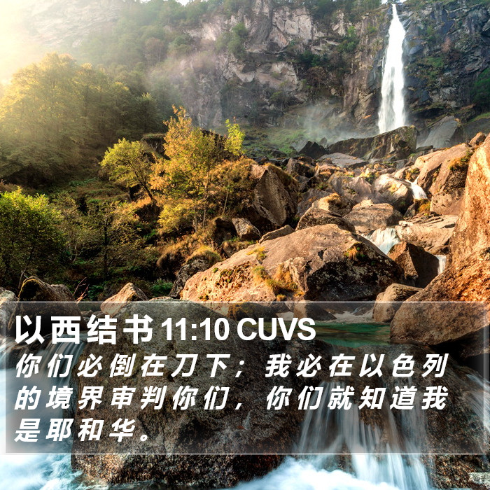 以 西 结 书 11:10 CUVS Bible Study