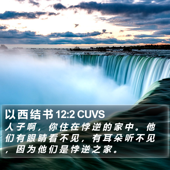 以 西 结 书 12:2 CUVS Bible Study