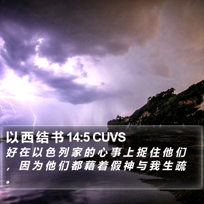 以 西 结 书 14:5 CUVS Bible Study