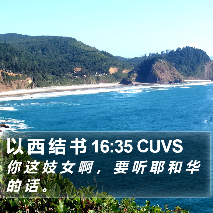 以 西 结 书 16:35 CUVS Bible Study