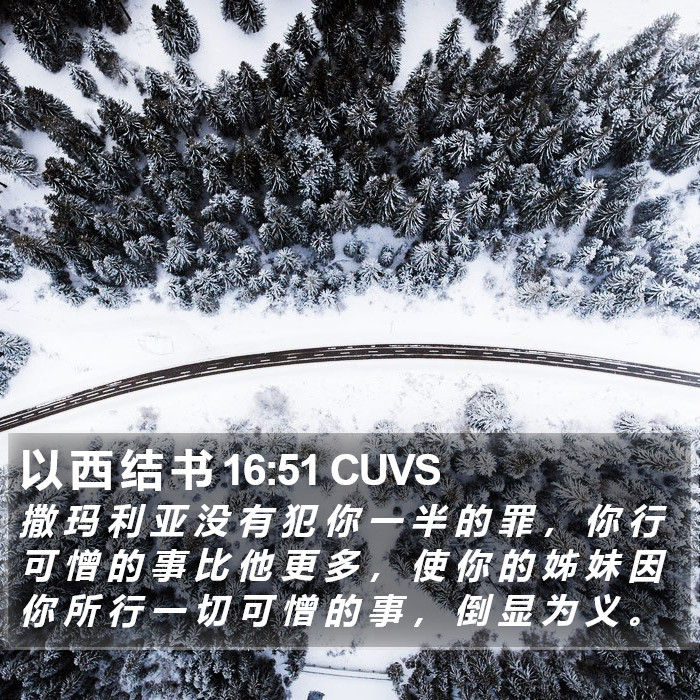 以 西 结 书 16:51 CUVS Bible Study