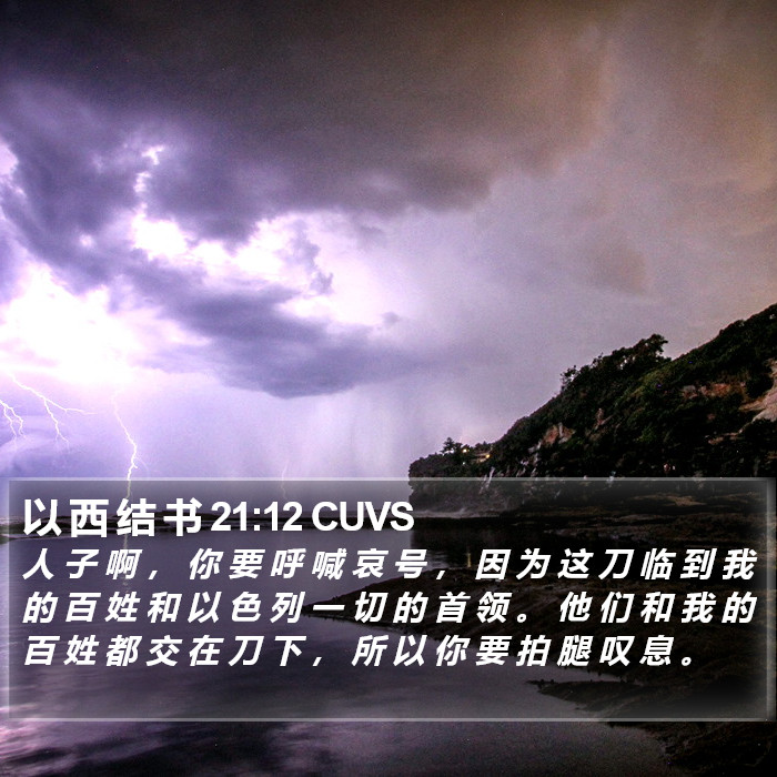 以 西 结 书 21:12 CUVS Bible Study