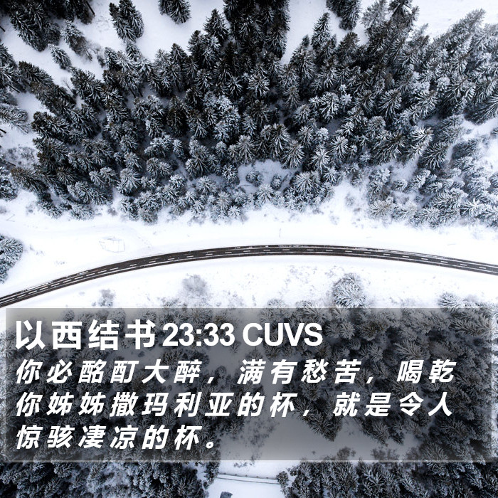 以 西 结 书 23:33 CUVS Bible Study