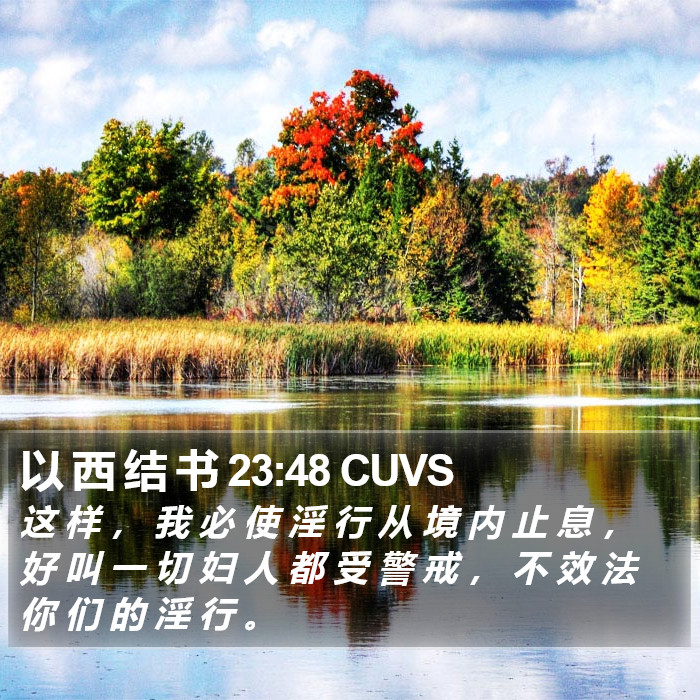 以 西 结 书 23:48 CUVS Bible Study