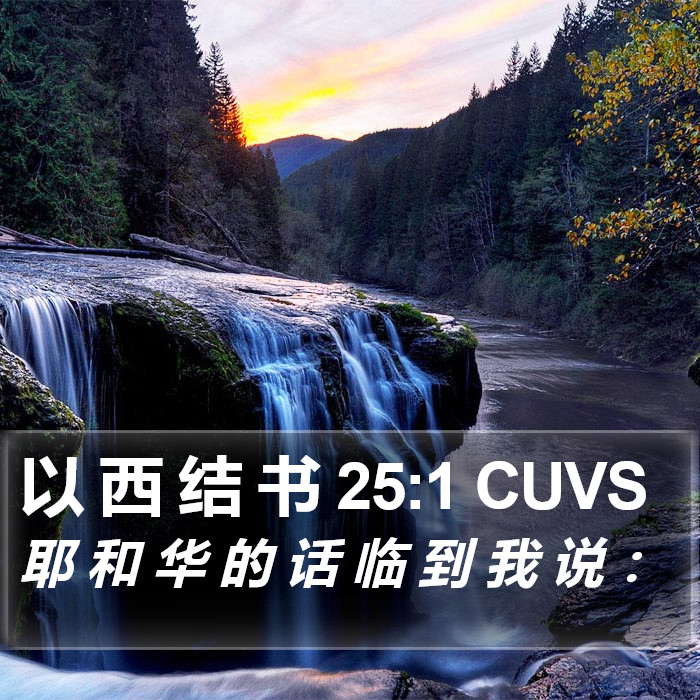 以 西 结 书 25:1 CUVS Bible Study